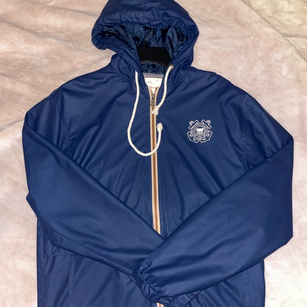 VINTAGE US COAST GUARD RAIN JACKET ZIP 🧥